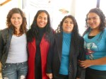 Sunday School teacher corps led by Pastora Lula Rodriguez, mother and daughter on right and Lula's prospective daughter in law on left