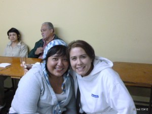 Lisania Sustaida (with friend Alicia on right) will complete seminary studies in Puerto Rico in June