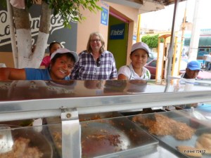 The tacos are delicious and the service delightful at this stand on the plaza in our town of Soledad de Graciano Sancez