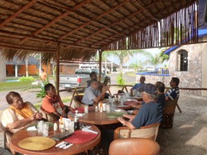 Meals began with song: see Facebook Douglas W Smith page for a video