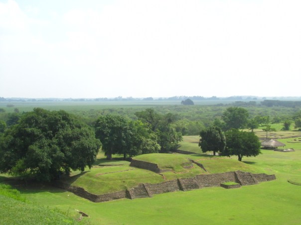 Largest platform of the Main Plaza of Tamtok.  Every November Tenek people of the Region gather on the Plaza for the 