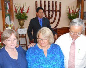 Prayer for departing Missionaries Doug Smith, Kate Moyer and Jerri Handy